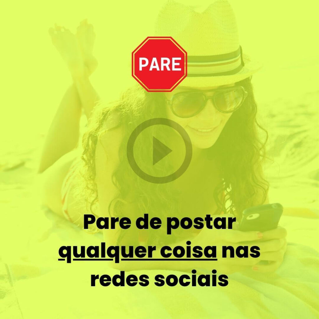 Video Pare de Postar Qualquer coisa nas Redes Sociaias - Produção ASK Agência Digital